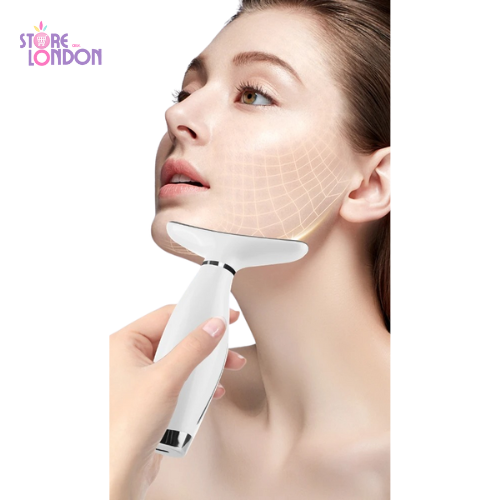 GlowSkin™ Masajeador Facial Cuello Anti Edad LED